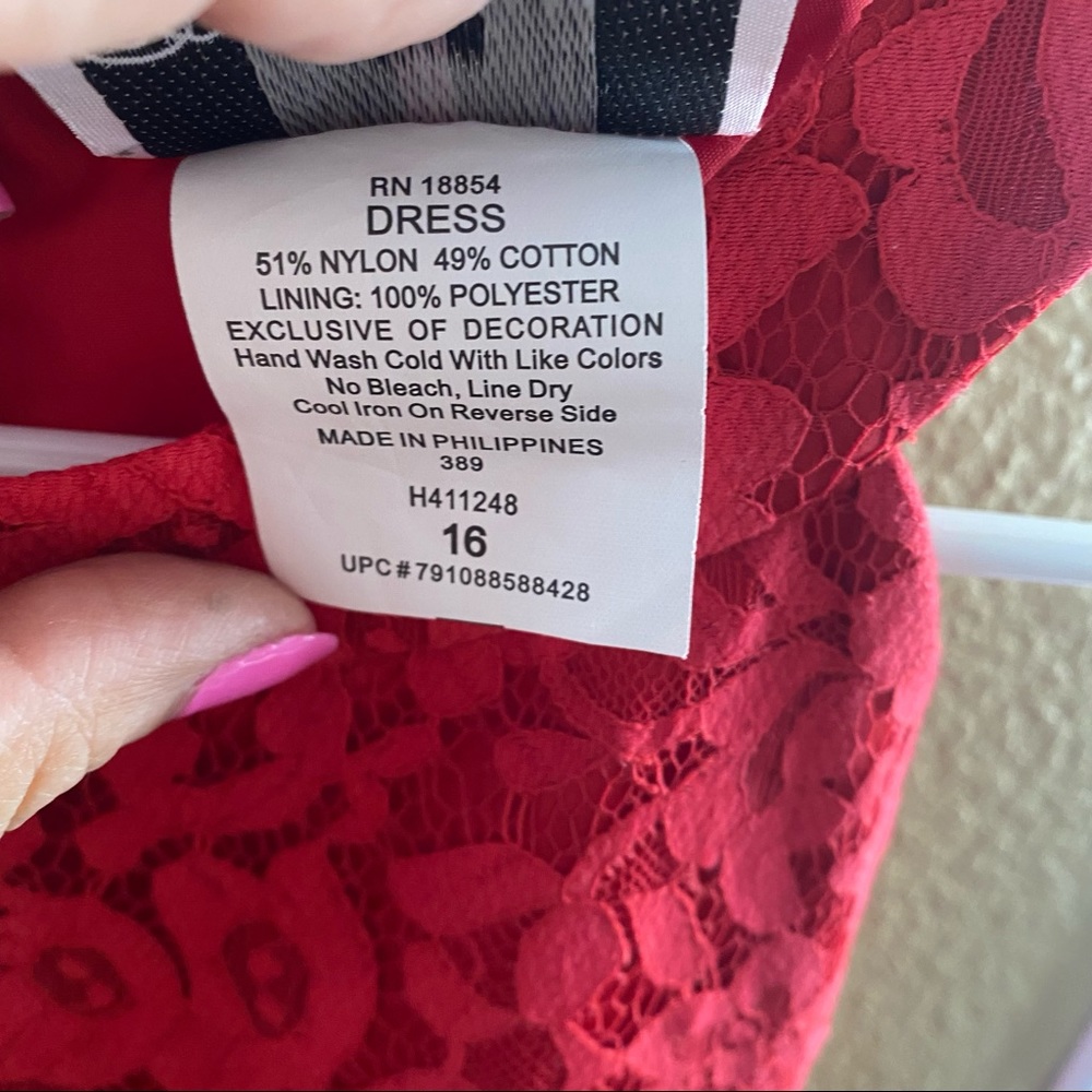 Rare Editions girls lace and tule party dress EUC - Picture 6 of 7